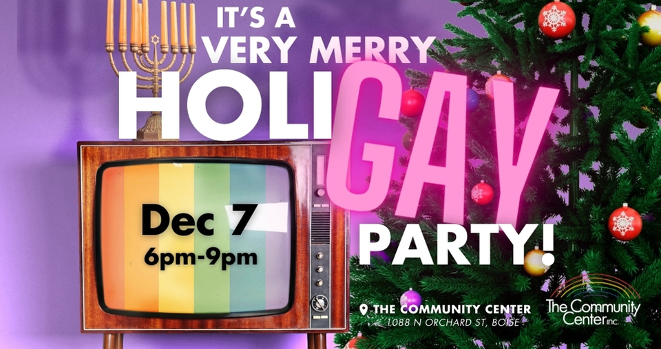 holigay party graphic